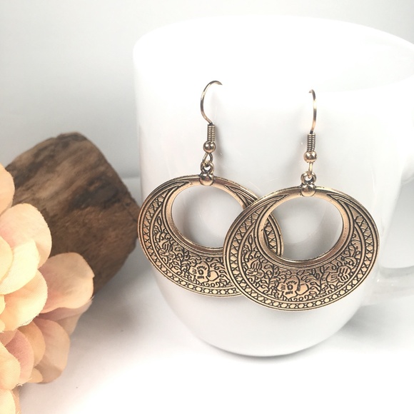 Boho Ethnic Dangle Earrings - Picture 4 of 10